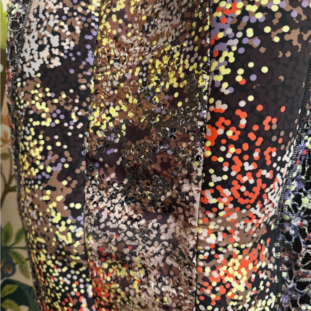 Byron Lars Vibrant Sequin Kamille Pencil Skirt - Picture 5 of 12
